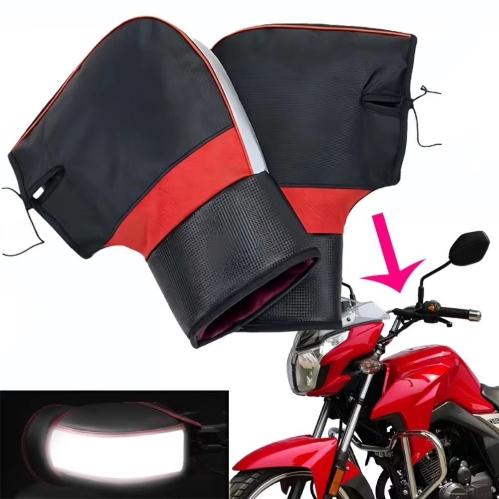 Wasserdichte Motorrad-Lenkerhandschuhe Winddichte Motorrad-Handabdeckung Verdickte Griff-Muffs Radfahren