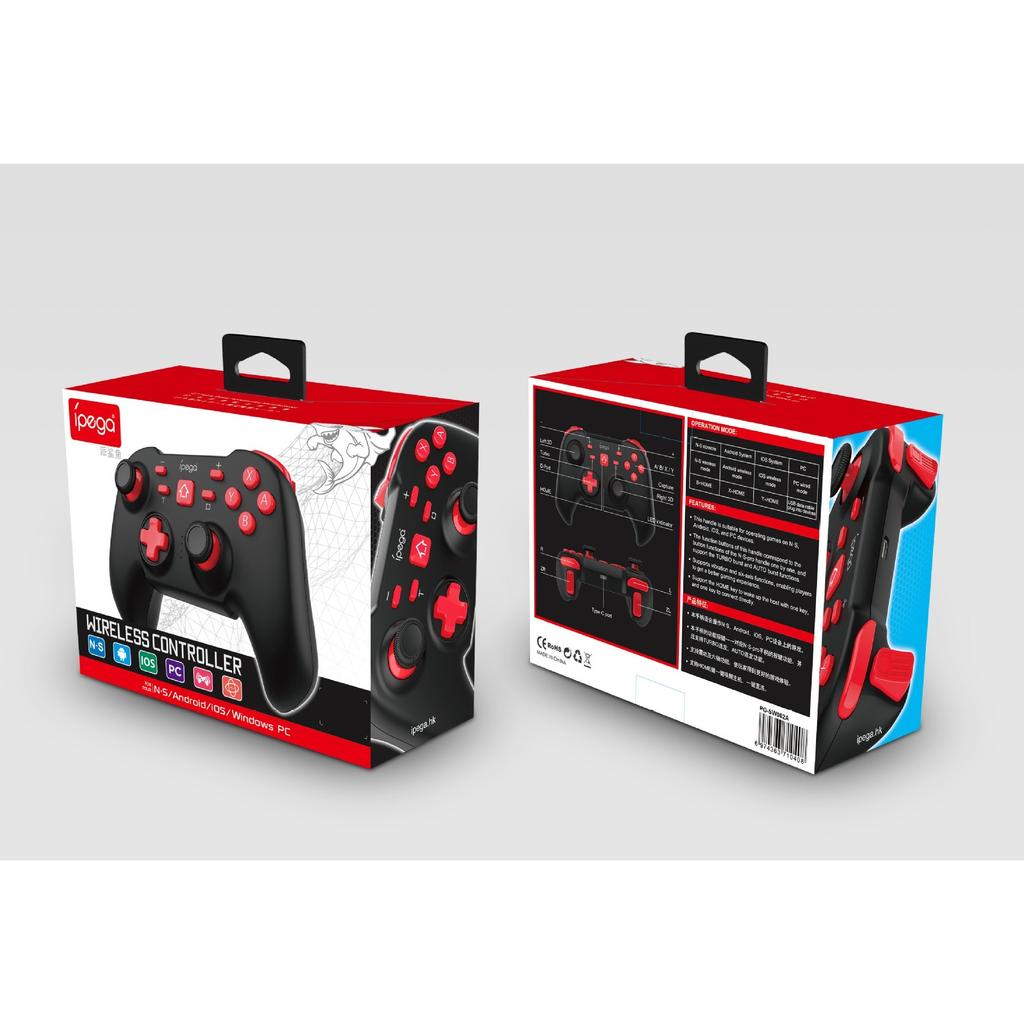PG-SW062C Wireless Game Controller Bluetooth Gamepad Game Console Cordless Handle for Nintendo Switch, Android, IOS, PC