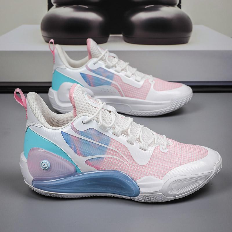 Mesh Couple Basketball Shoes for Men and Women Breathable Wear-resistant Non-slip Comfortable Casual Sports Shoes