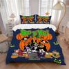 3pcs Halloween Mickey and Friends Boo To You Printed Bedding Set, Soft and Comfortable Quilt Cover for Bedroom B034