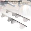 2 Pairs Stove Gap Cover Stainless Steel Retractable Stove Oven Gap Filler Guard Kitchen Counter Side Gap Silver 35cm to 70cm