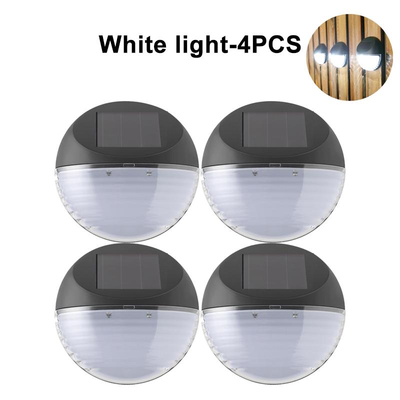 16Pcs LED Solar Fence Light Outdoor Waterproof Garden Solar Wall Lamp For Stairs Step Fence Yard Pathway Decoration Lighting Lam