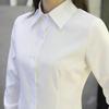 2025 Women's Versatile Long Sleeve White Shirt - Korean Style Professional Spring & Autumn Top