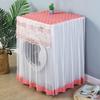 1PC Dust Cover Transparent Protection Towel Breathable Polyester Lace Tulle Washing Machine Cover Universal