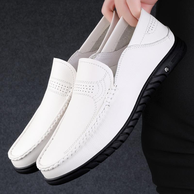 Minimalist Designer Style Elegant Loafers Handmade Footwear Office Wedding Groomsmen Driving Comfortable Genuine Leather Shoes