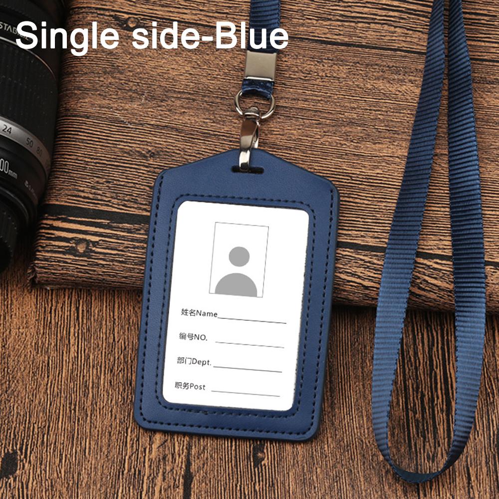 Card Holder Office Business Credit Card Holder With Neck Lanyard Badge Card Case Name ID Card Cover
