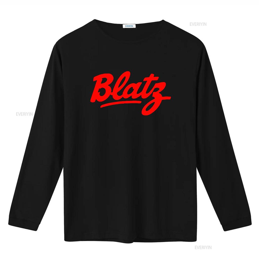 Vintage Retro Blatz Letter Print Streetwear Casual T Shirt vintage Washed Top For Everyday Wear Stretched Slightly Soft Unisex