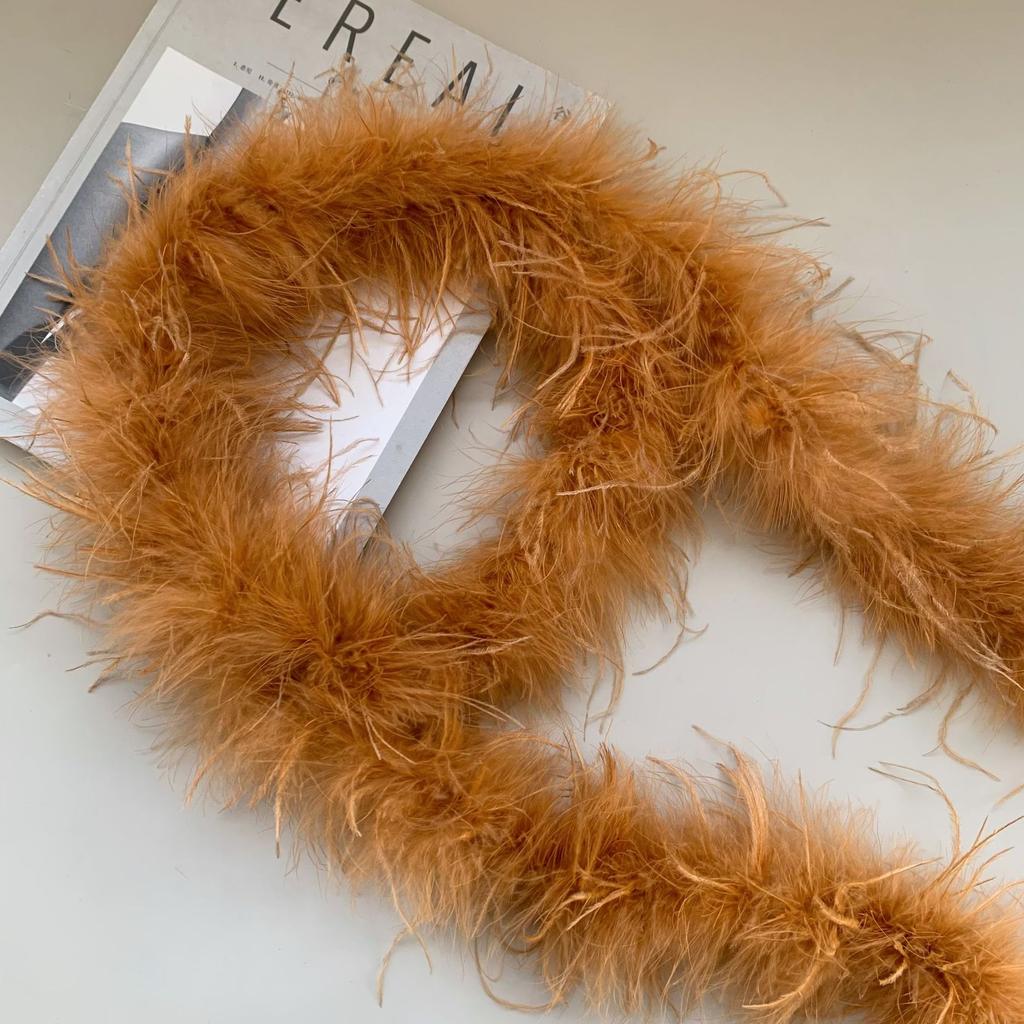 Colored Feather Strips, Ostrich Hair, Top Strips, Dance Costumes DIY Decorative Materials, Clothing Accessories