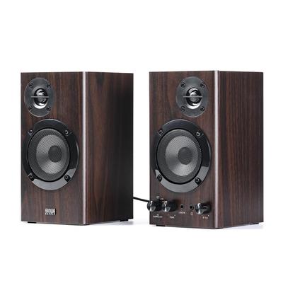 Sanwa Direct PC Højttaler Kablet Forbindelse Træ 60W Høj Lyd Justerbar 3D Surround Træstruktur AC Strømforsynet TV Skærm Computer 3,5mm 400-SP114