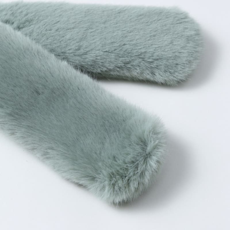 LALA Fur Scarf Petite Mint
