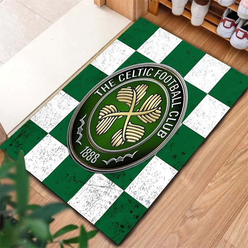 Tappeto Tappetino Celtic Football Club per Soggiorno Camera da Letto Casa Decorazione Divano, Tappetino Antiscivolo per Giochi Bambini