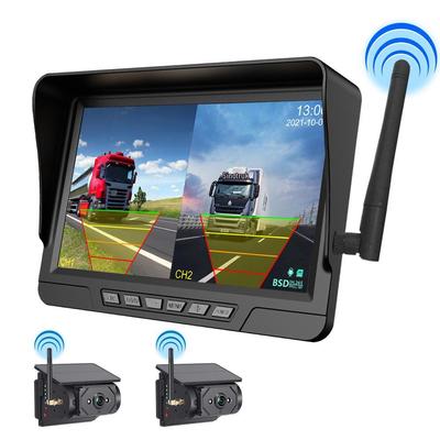 7" Solarbetriebene Drahtlose HD Auto- & LKW-Rückfahrkamera