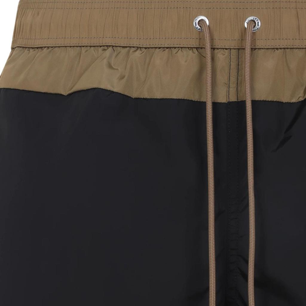 Moncler Beach Logo Panel Drawstring Swim Shorts Men Swimwear L10912C000025985M999
