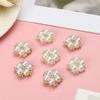 Bag Clothes Decoration Rhinestone Buttons Pearl Flower Buttons Sewing Buttons Crystal Glass Stone