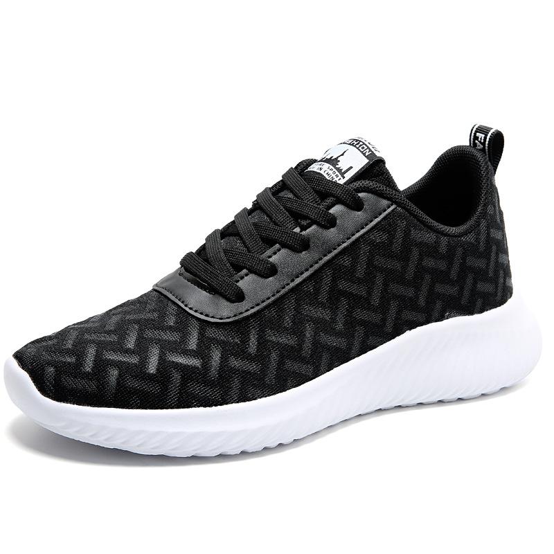 Summer New Mesh Breathable Women's Shoes Non-slip Sports Casual Shoes Round Head Lace-up College Ultra-light Soft-soled Running Shoes