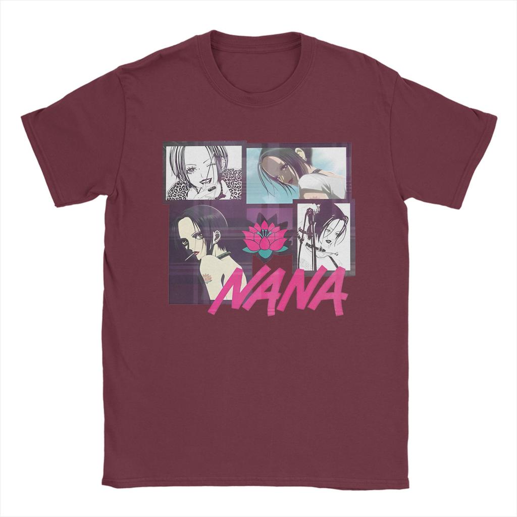 Nana Fitted Scoop T-Shirts Men Women Osaki Anime Kawaii Cartoon Vintage Cotton Tee Shirt Short Sleeve T Shirts Original Tops
