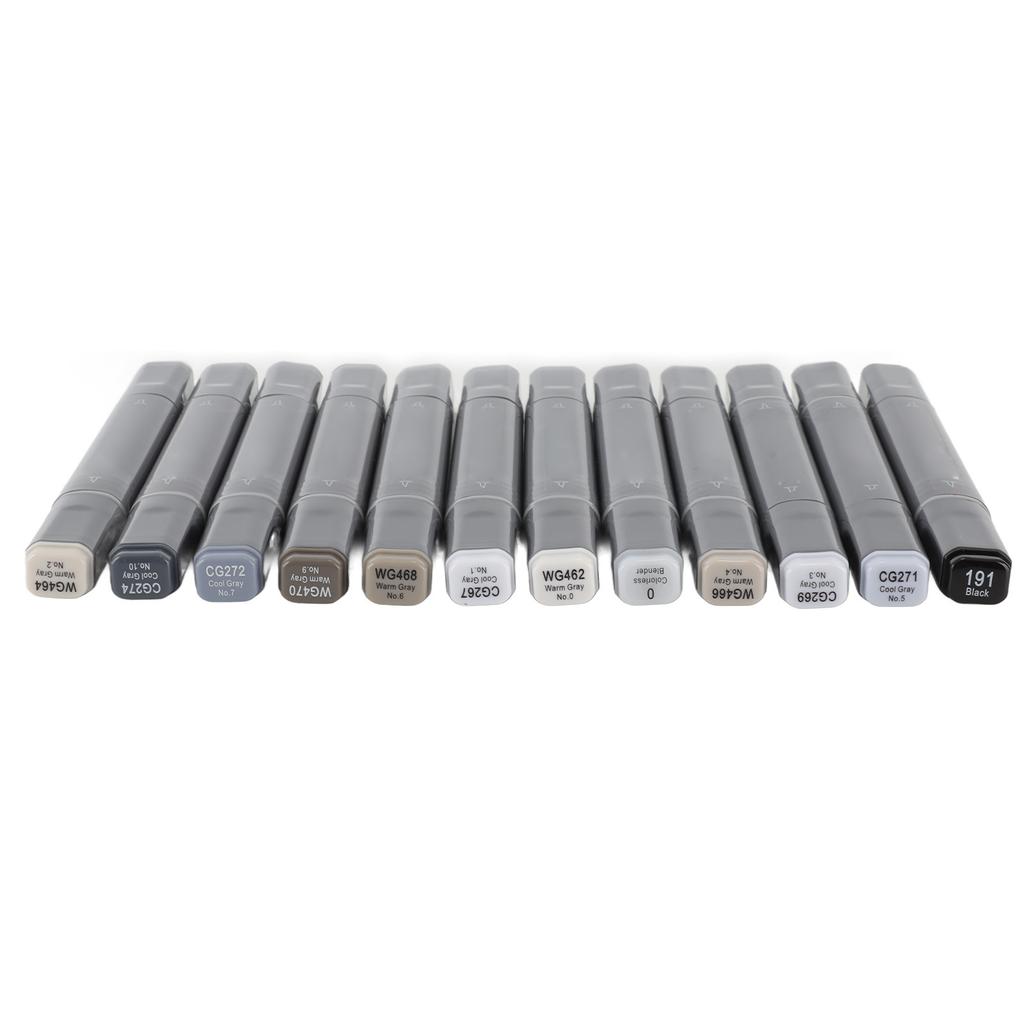 12 Pcs Acrylic Paint Markers Environmentally Friendly Safe Wide Applications Double Ended Markers Set