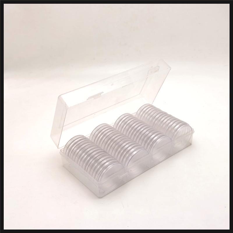 

Набор из 60 круглых коробок для коллекционирования памятных монет диаметром 40 мм с регулируемыми внутренними вкладышами 30 мм