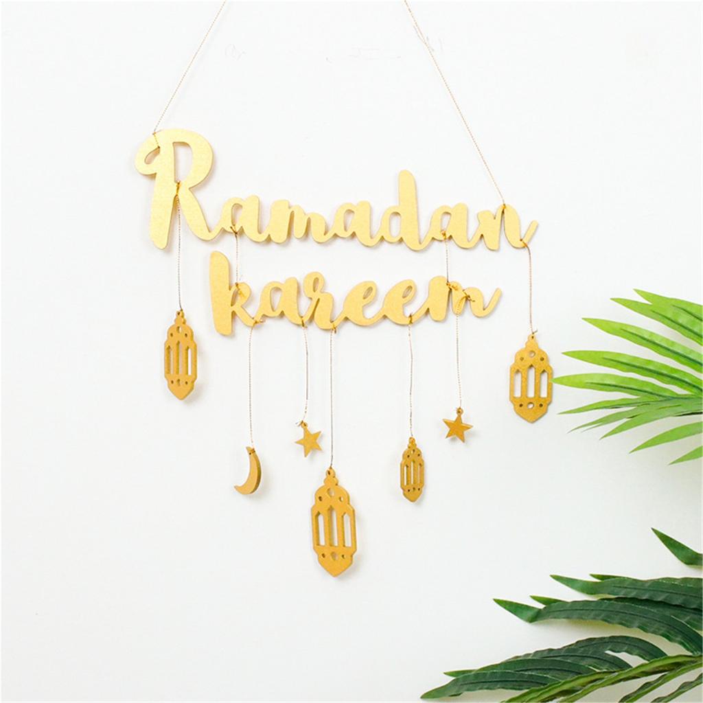 RAMADAN KAREEM Decorazione Murale Lettera Auspicale del Ramadan Decorazioni con Stelle e Luna