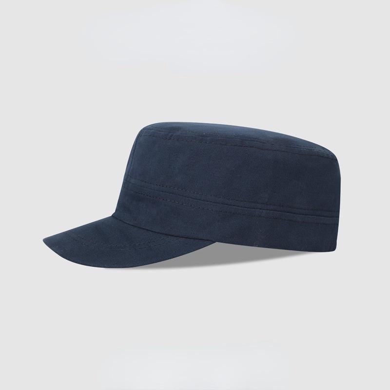 Peaked Cap Men's Spring Summer Autumn Baseball Visor Flat Top Hat Military Training Sun Hat Outdoor Travel Tide