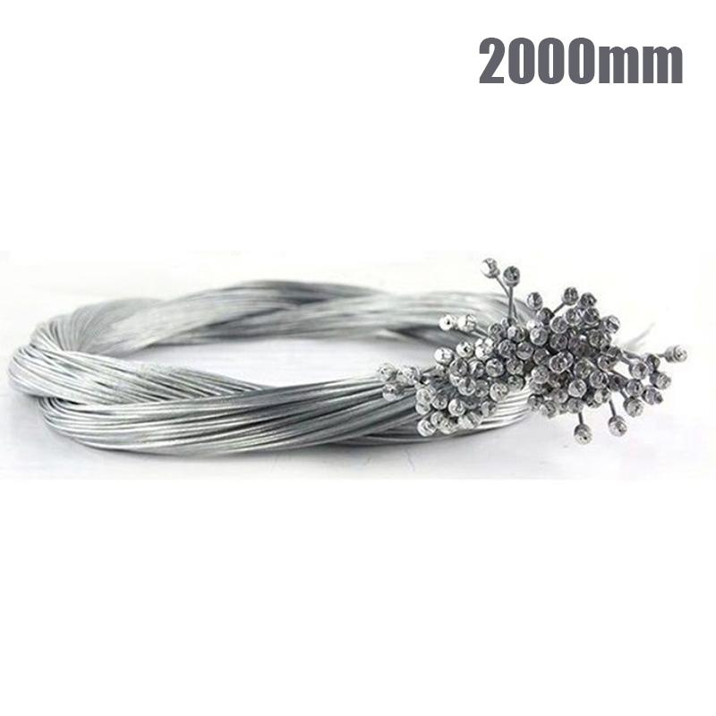 

Велосипедный трос переключения передач из нержавеющей стали для горного шоссейного велосипеда, оцинкованный внутренний трос, 2000 мм, переключатель передач 2000mm