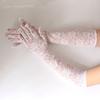 Mesh Rock Gloves Lace Sunscreen Gloves Sexy Long  Black Gloves  Halloween