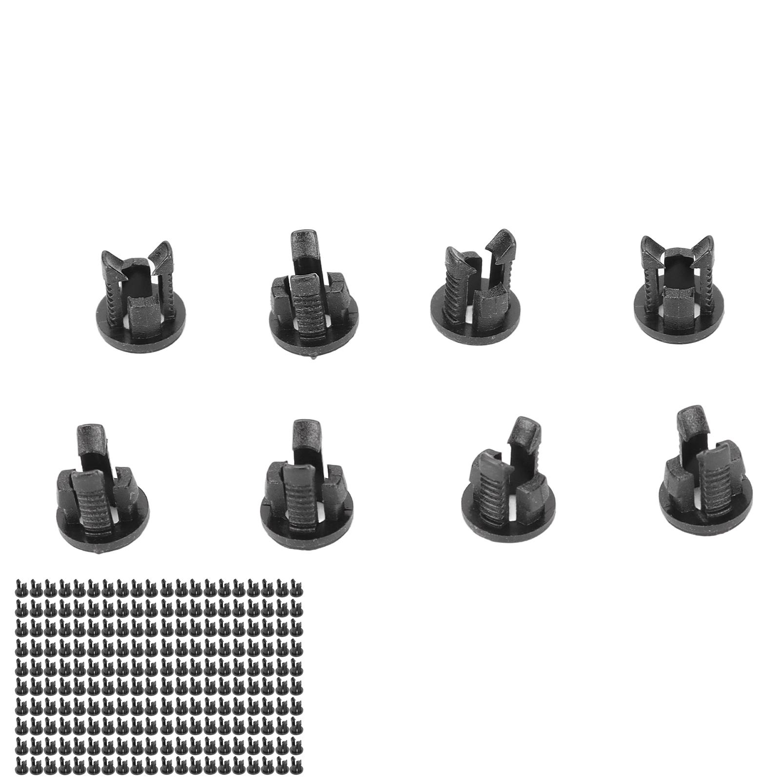 

200 шт. Тримач світлодіода 3 мм Тримач світлодіодної лампи Нейлон66 Чорна рамка Кріплення Кліпса для світлодіода