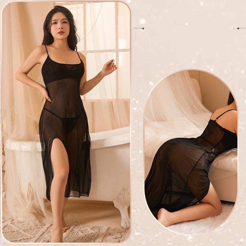 Sexy Lingerie Tight Nightgown Camisole Dress Elegant Woman Dress Long Dress Women Evening Dresses Holiday Party Sex Lingerie Set