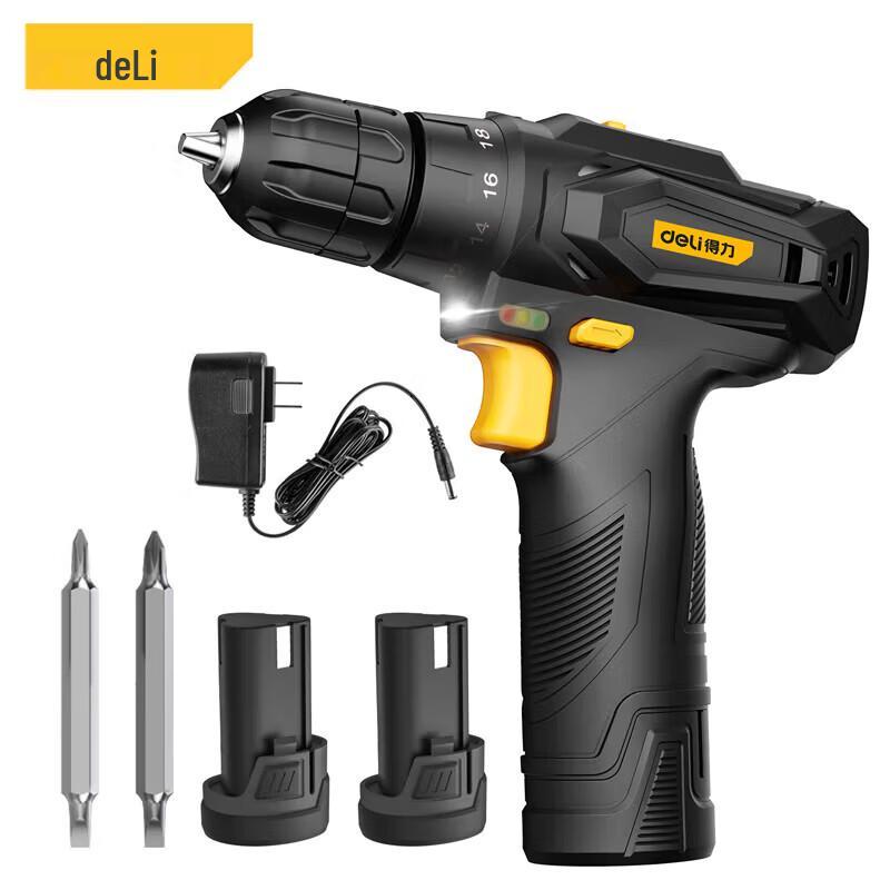 

Deli 12V Cordless Electric Drill Screwdriver Kit CN plug (adapter included)