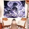 Iguro Obanai Tapestry with Custom Name Wall Hanging Room Background Cloth Home Decor Beach Mat Yoga Mat Sofa Bed Sheet