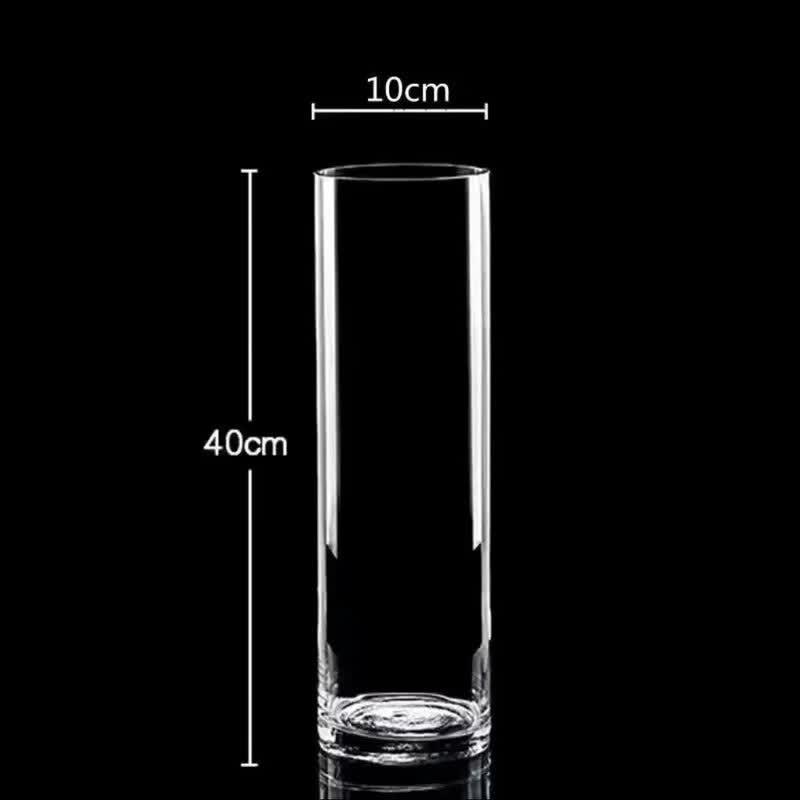 ZISIZ Clear Drop-Proof Acrylic Floor Vase