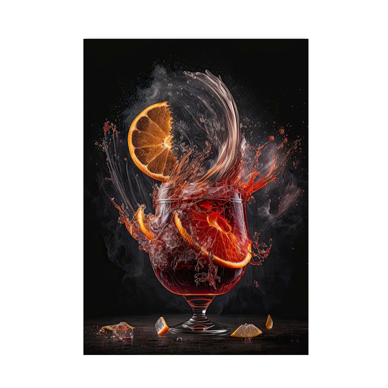 

Абстрактные красочные коктейльные исследования, визуализированные плакаты, принты, барная живопись, настенные художественные фотографии для ресторана, декор для питьевой комнаты 30x40cm No Framed