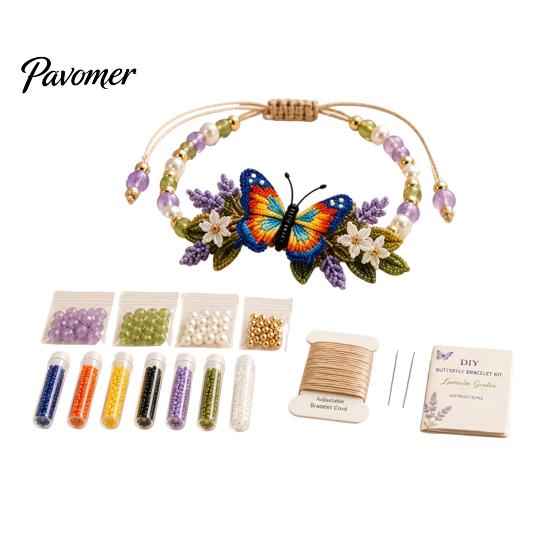 Bead Embroidery Craft Set DIY Beaded Bracelet Making Kit, Beginner-Friendly Animal Unique Jewelry Crafting Beadwork for Adults, Lovers Creative