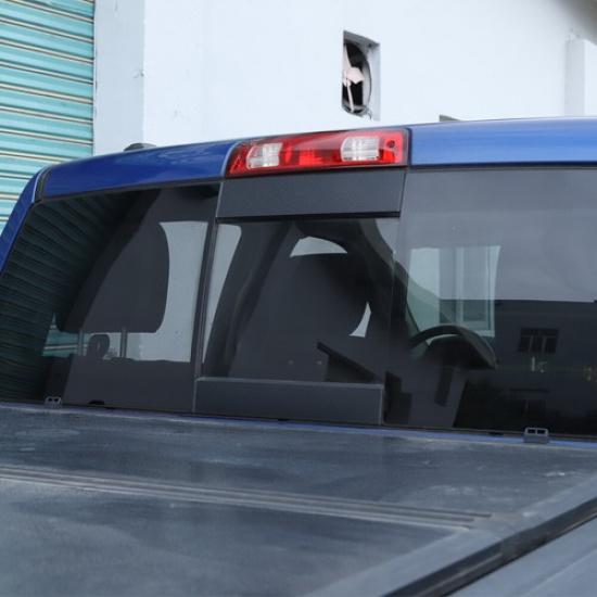 Rear Trunk Window Sticker Cover Trim Decal For Dodge Ram 11+ Carbon Fiber Grain