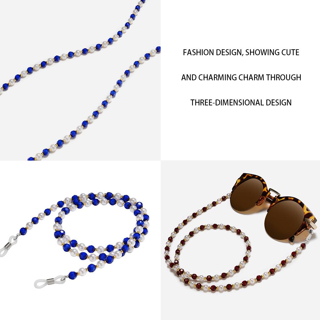 Glasses Chain Eyeglasses Vintage Style Beaded Rope Spectacle Chain