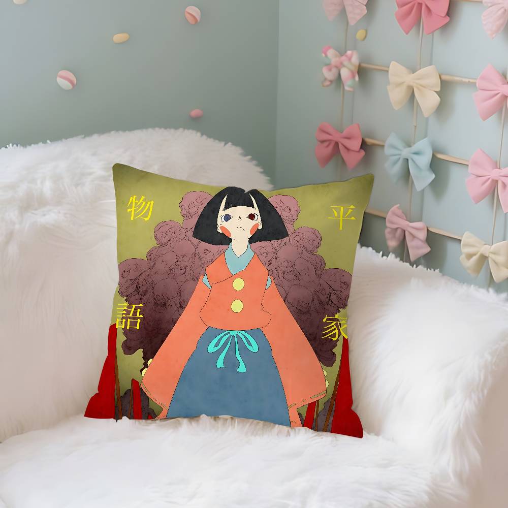 The Heike Story Anime Pillow Case Throw Pillow Cover Nordic Vintage Style Cushion Covers Home Living Room Sofa Couch Seat