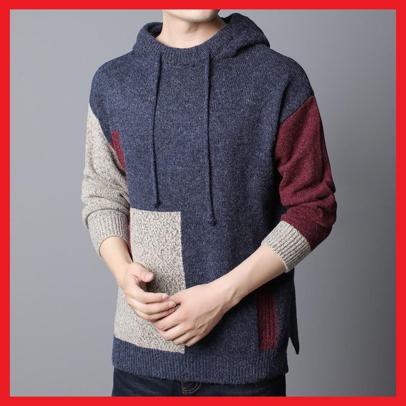

Men s Plus Size Korean Style Knit Cardigan Hoodie Sweater Trend 2XL хаки