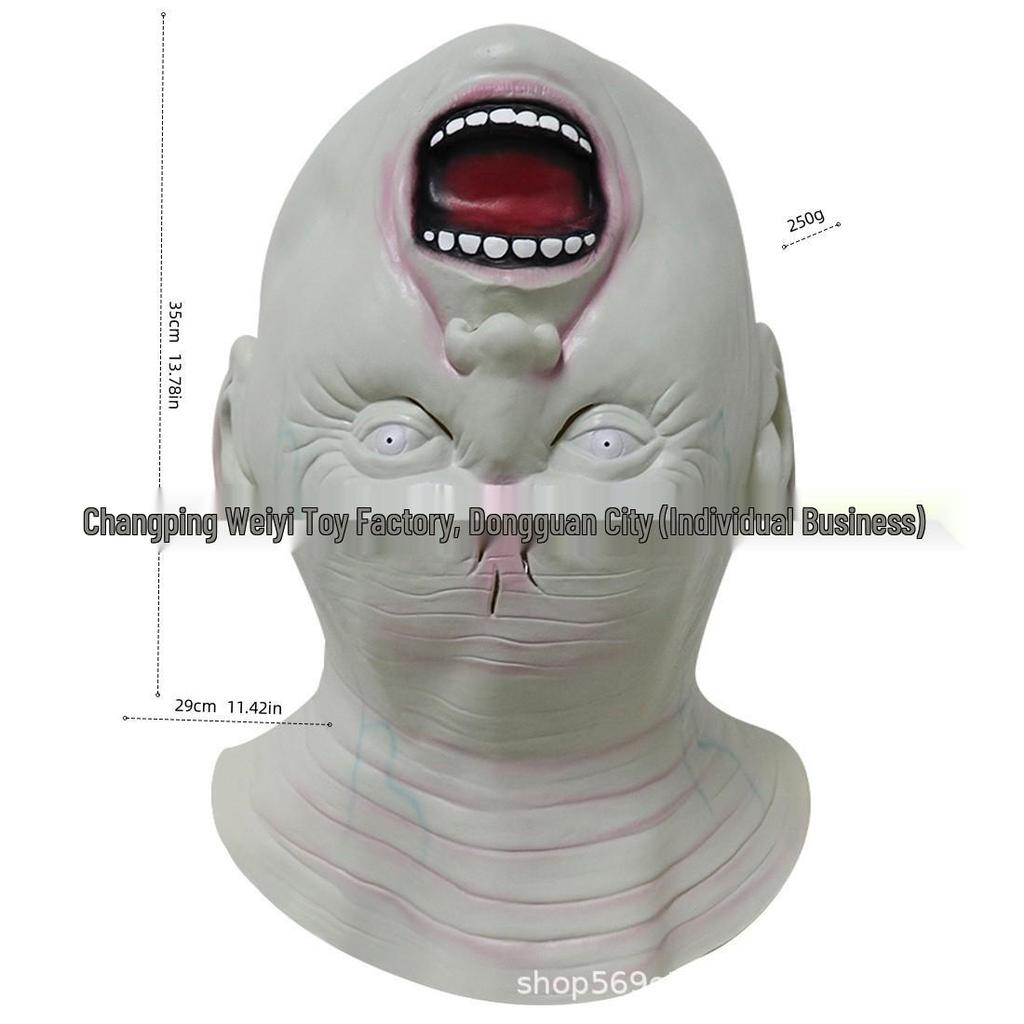 Halloween Alien Old Man Headgear Zombie Devil Mask for Haunted Escape Rooms