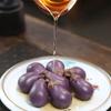 Purple Sand Eggplant Tea Pet Handmade Vegetable Shape Handmade Bionic Plant Realistic Art Teaware Sculpture Table Decor