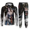 Autumn Venom Animal Starry Sky Pattern Pullover Set 3D Printed Adult Sweater Set Street Hip Hop Trend Fashion Sports Hoodie Set