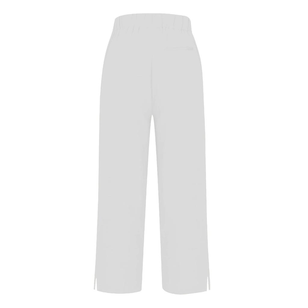 Modă Femei Lejer Larg Culoare Solidă Bumbac In Casual Pantaloni Largi Până la Glezne