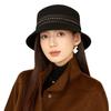 French Hat Women'S Autumn And Winter High-End Sense Elegant Bucket Hat Hepburn Style Show Face Small Wool Top Hat