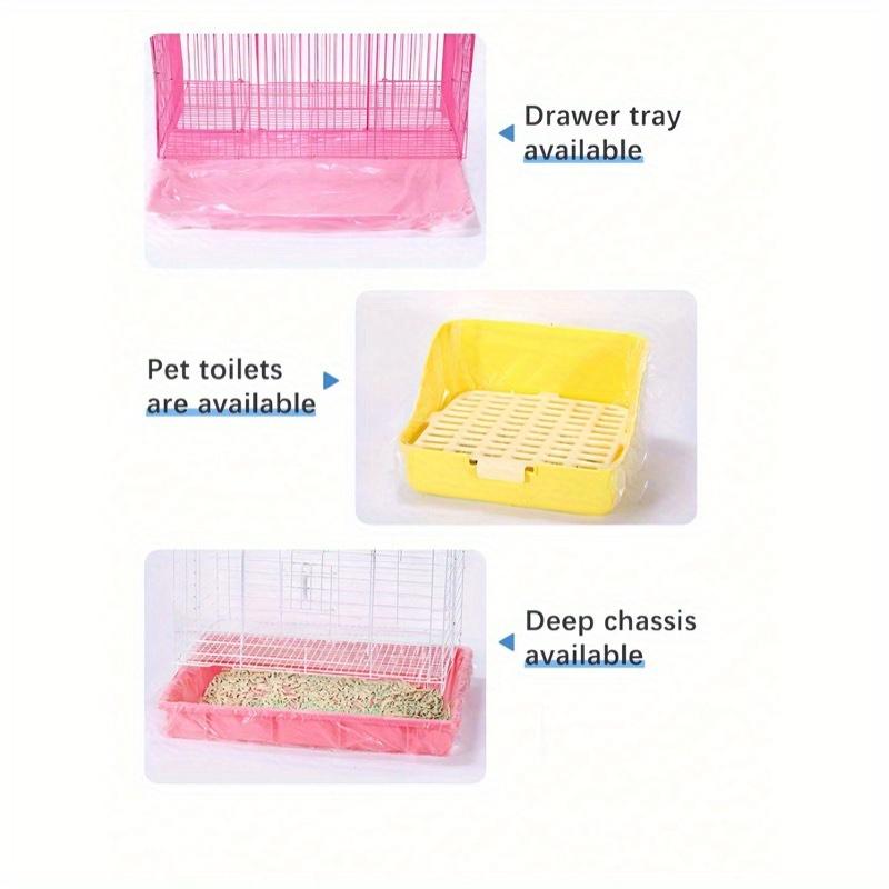50pcs Disposable Plastic Bottom Film Covers For Pet/Toilet Pads, Bird/Rabbit Cages, Cat Litter Bags, And Dog Toilet Pee Pads, Cleaning Mats