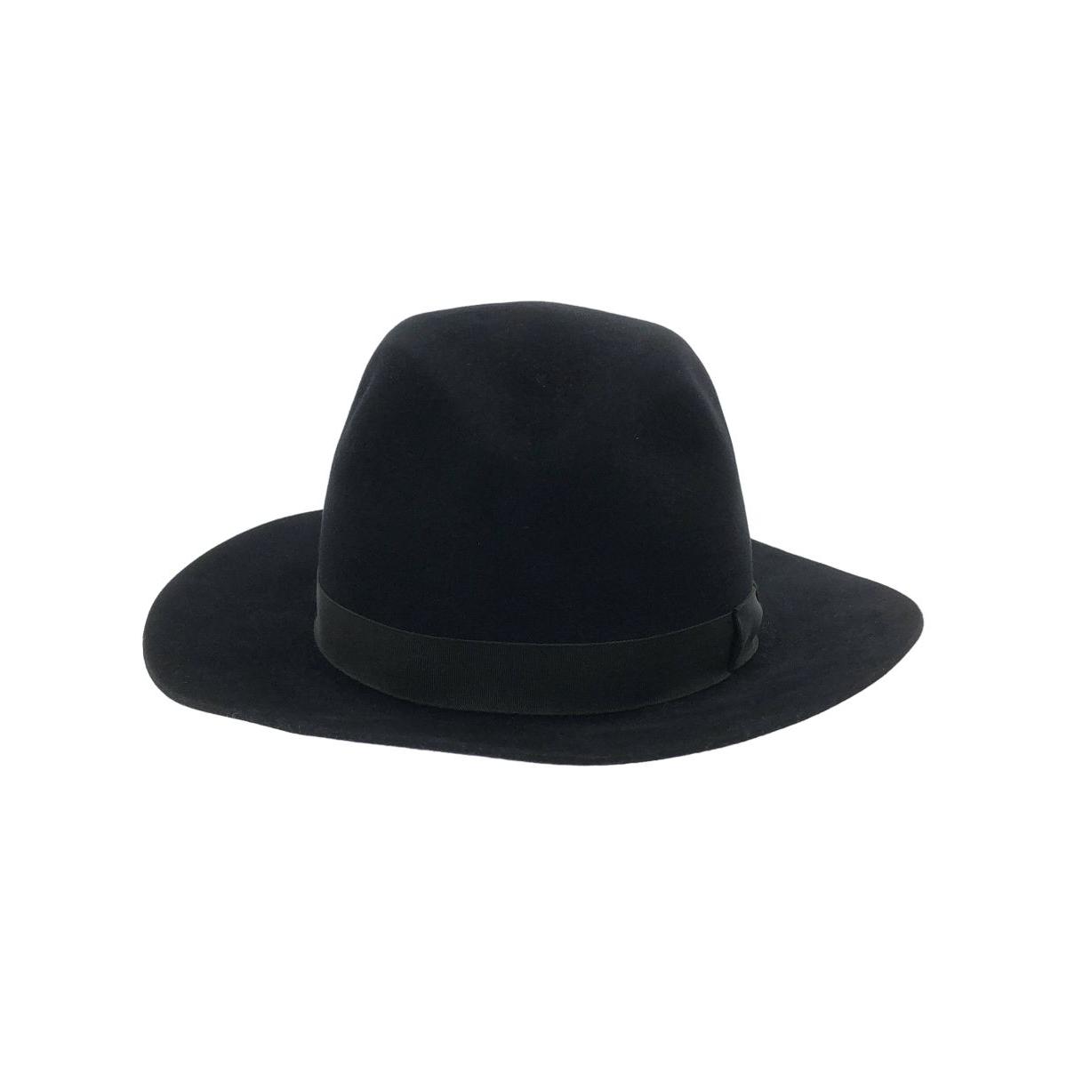 Used Lock&Co. Hatters Rabbit Fur Felt Hat Black 56cm