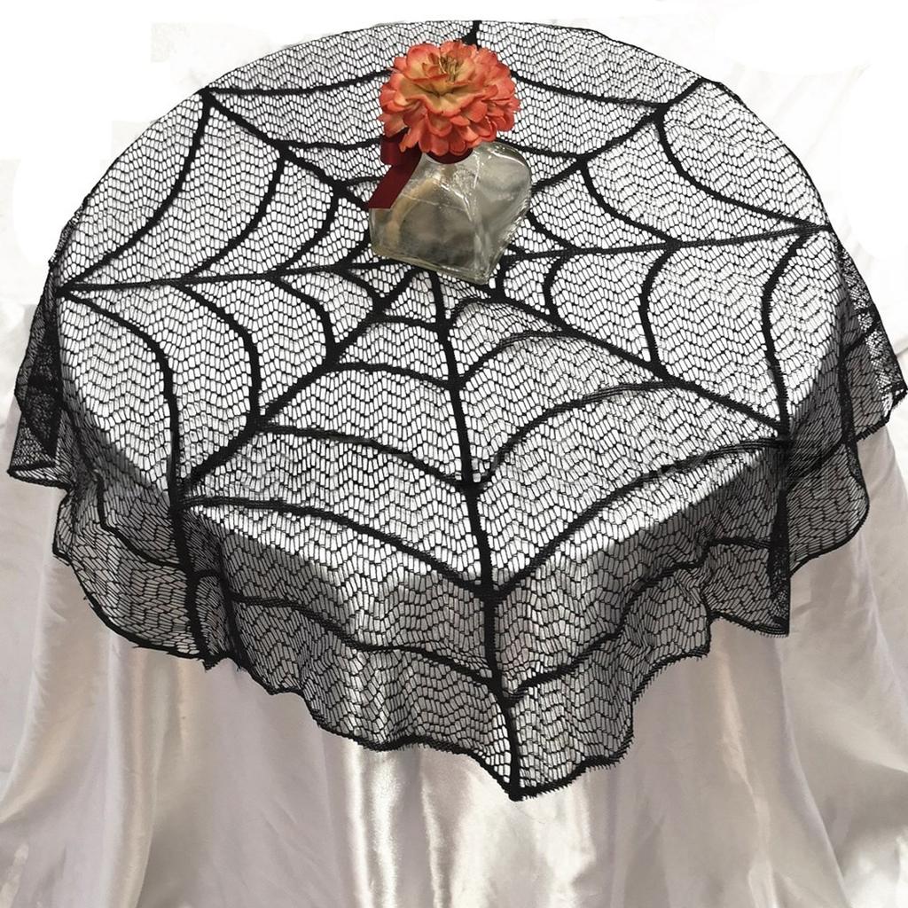 Halloween Tablecloth and Light Covers Set For Dining Table Mantels Holiday Decorations Washable Table Runner Lampshade