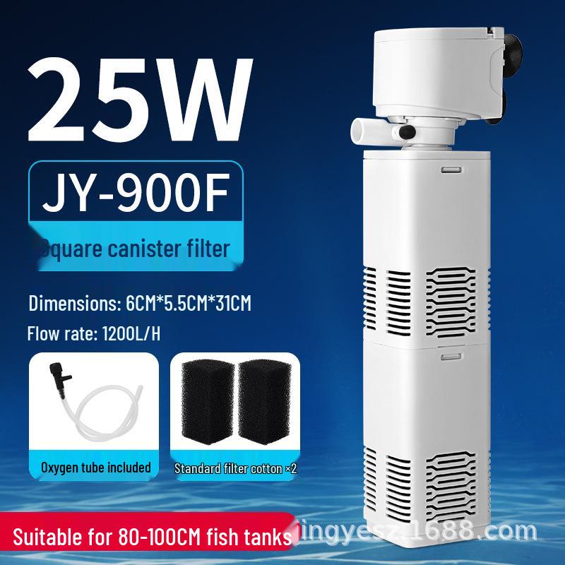 3-in-1 Aquarium Filter Pump: Silent Fish Tank Circulation & Oxygen System