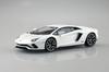 Aoshima Bunka Kyozai 1/32 Scale Rakupla Snap Kit No.07-PW Lamborghini Aventador S Pearl White Pre-Colored Plastic Model Kit (Automobile)