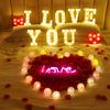 LED Letter Light Switch Design Waterproof Plastic Alphabet Letter Night Light Lamp for Party Club Bar