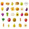 10/30/56pcs Funny Cute Creative Food Meme Stickers Kawaii Fruit Rice Bread Cartoon Sticker Fridge Phone Suitcase Decals Toy Gift