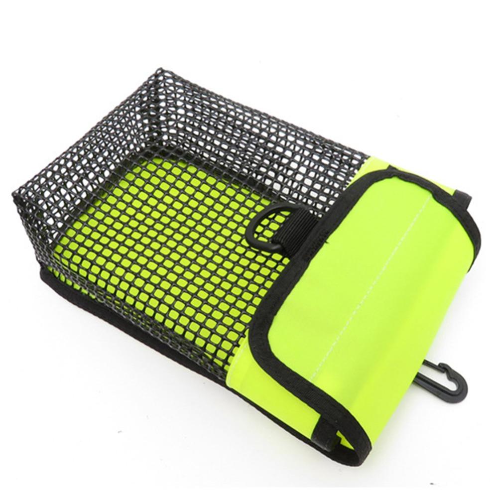 Nylon Heavy Duty Mesh Bag 20x13x7.3cm Scuba Dive Reel Snap New Diving Line Wheel Bag